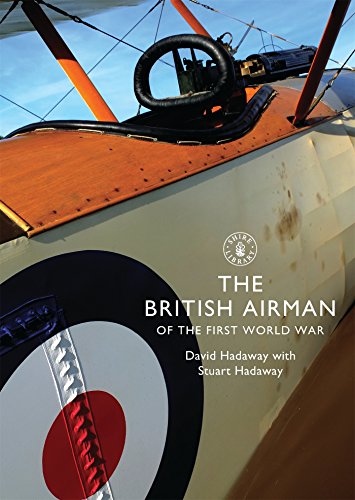 Book cover depicting a WWI-era biplane and British Airman title.