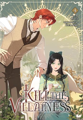 Manga cover: two characters, a man and a woman, with ornate gold framing.