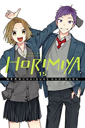 Horimiya manga volume 15 cover with two smiling teenage characters.