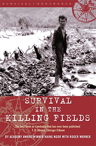 A man stands in a field of skulls on the cover of a book.