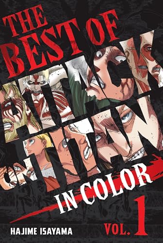 “Attack on Titan” manga volume one cover with distressed character collage.