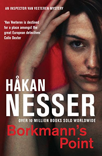 Book cover: "Borkmann's Point" by Håkan Nesser, featuring a woman’s face.
