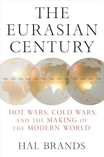 Book cover with text "The Eurasian Century" and three overlapping globes.