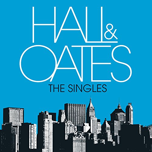 Hall & Oates “The Singles” CD cover with a city skyline.