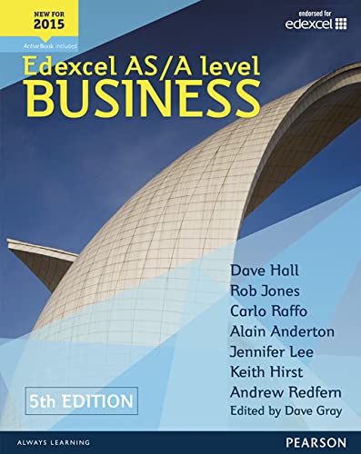 Textbook cover for Edexcel AS/A level Business, 5th edition.