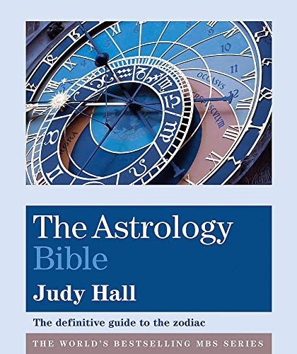 Book cover with astrological clock image and title "The Astrology Bible.