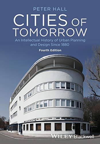 Book cover for Cities of Tomorrow featuring a white modernist curved building.