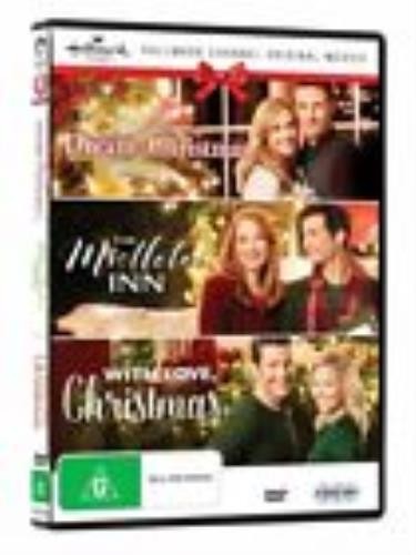 Hallmark Christmas Collection DVD case with couples and festive imagery.