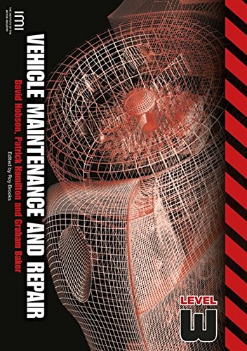 Book cover: "Vehicle Maintenance and Repair Level 3" with engine graphic.