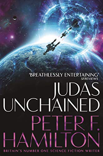 Book cover: spaceships fly near Earth against a nebula background.