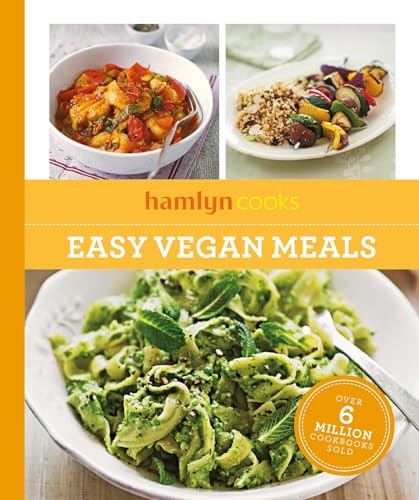 Cookbook cover featuring three colorful vegan dishes: curry, grains & vegetables, pasta.