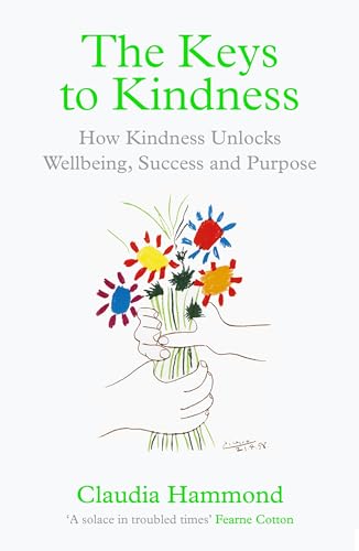 Book cover with hands holding flowers, titled “The Keys to Kindness.”