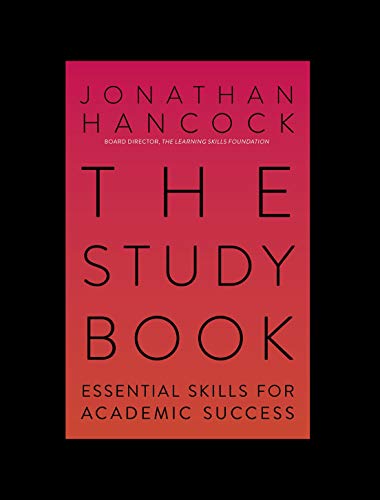 Red book cover with white text: "The Study Book" and author name.