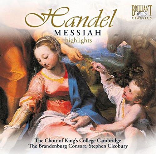 CD cover for Handel’s Messiah Highlights featuring Renaissance painting detail.