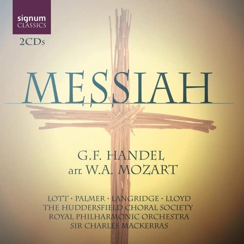 CD cover for Handel’s Messiah, arranged by Mozart, with a wheat cross.