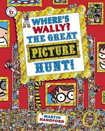 "Book cover featuring Wally holding a sign, surrounded by crowd and cartoon scenes."