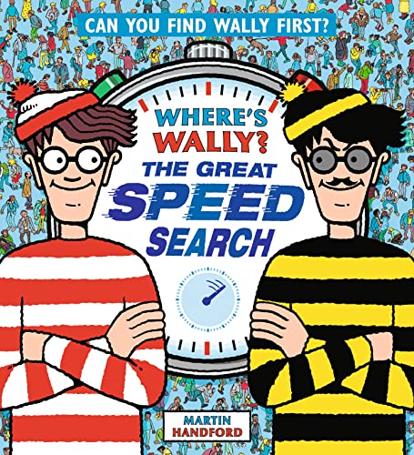 Where's Wally?" book cover with two characters amidst a crowd.