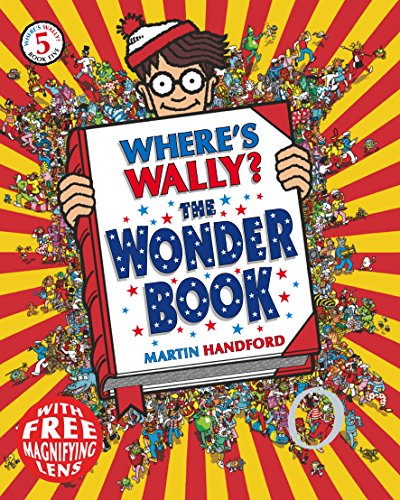 “Where’s Wally?” book cover with a cartoon character and crowded illustration.