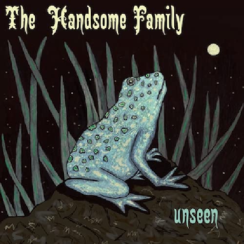 CD cover: blue toad among tall grass under a starry sky.