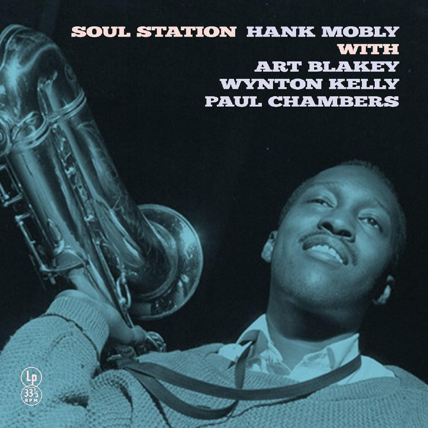 Album cover featuring Hank Mobley holding a saxophone against a dark blue background.
