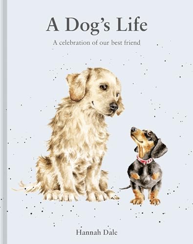 Book cover featuring watercolor illustrations of a golden retriever and dachshund.