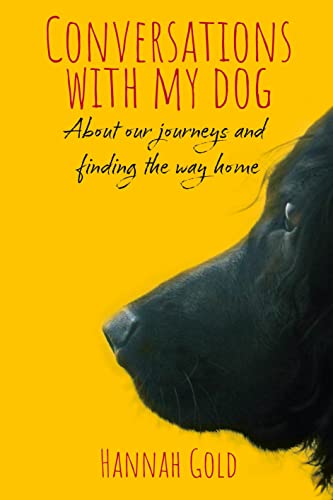 Book cover with yellow background, dog’s face, and title “Conversations With My Dog.”