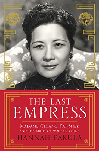 Book cover featuring a portrait of Madame Chiang Kai-Shek in black and white.
