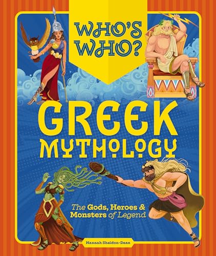 Book cover illustrating figures from Greek mythology: Zeus, Medusa, and others.