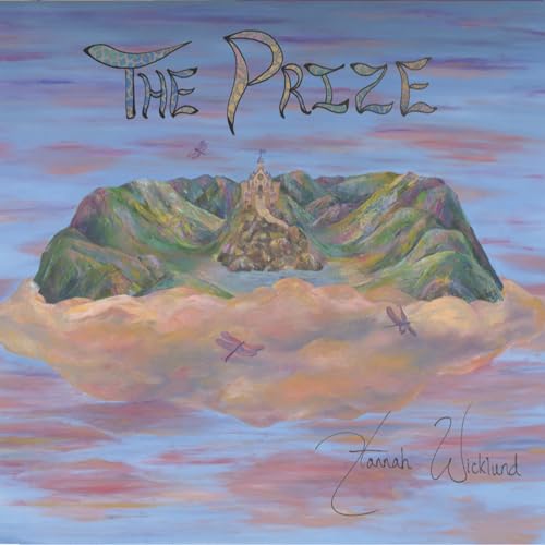 Album cover for "The Prize" by Hannah Wicklund, painted landscape with castle.