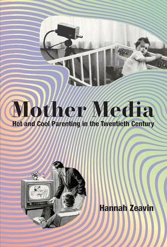 Book cover with vintage images of parents and children with media.