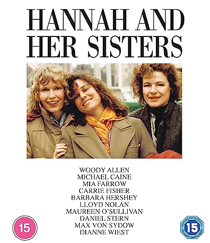 Blu-ray cover for "Hannah and Her Sisters" featuring three women smiling.