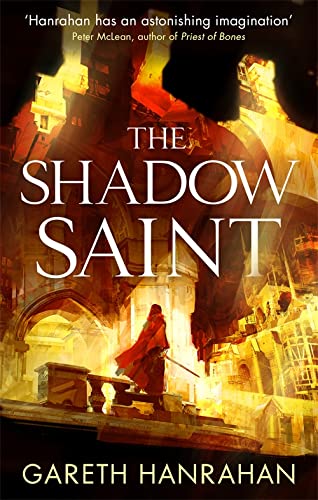 Book cover: a cloaked figure stands before a fiery, ruined city.