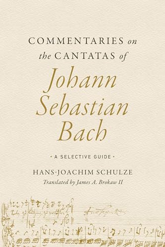 Book cover: "Commentaries on the Cantatas of Johann Sebastian Bach.