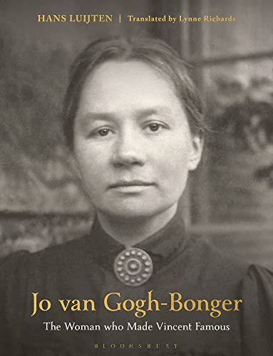 Book cover featuring a sepia-toned portrait of Jo van Gogh-Bonger with text overlay.