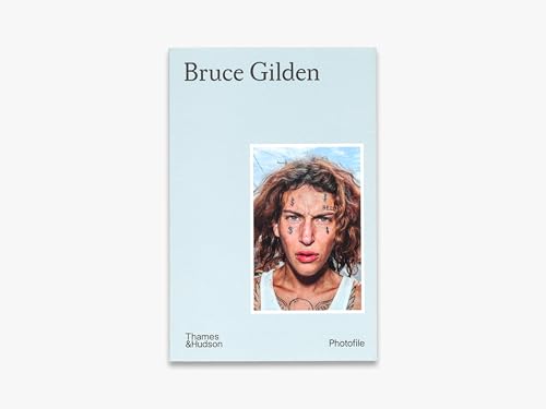 Book cover, "Bruce Gilden," featuring a close-up portrait of a young person.
