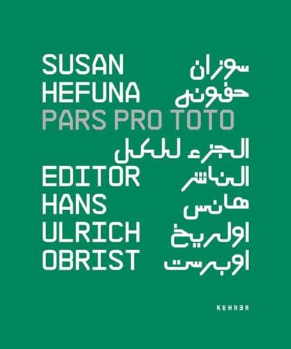 Green book cover with stacked text in English, Arabic, and German.