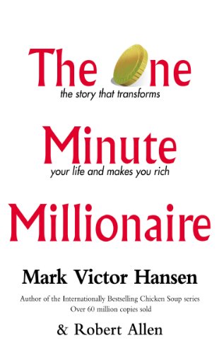 Book cover: “The One Minute Millionaire” with a coin illustration.