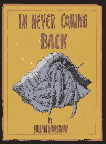 Book cover with title, a hermit crab in a shell, and author’s name.