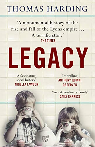 Book cover for Legacy by Thomas Harding featuring a boy and girl drinking tea.