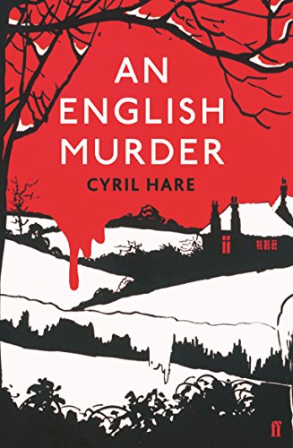 Book cover: "An English Murder" by Cyril Hare, red and white design.