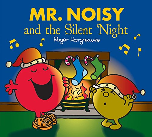 Mr. Noisy and Little Miss Sunshine in a festive Christmas scene.