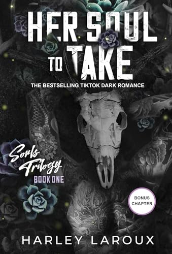 Book cover featuring a deer skull, dark floral elements, and tattoos on a black background.