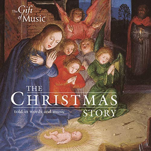 CD cover depicting the Nativity scene with Mary, baby Jesus, and angels.