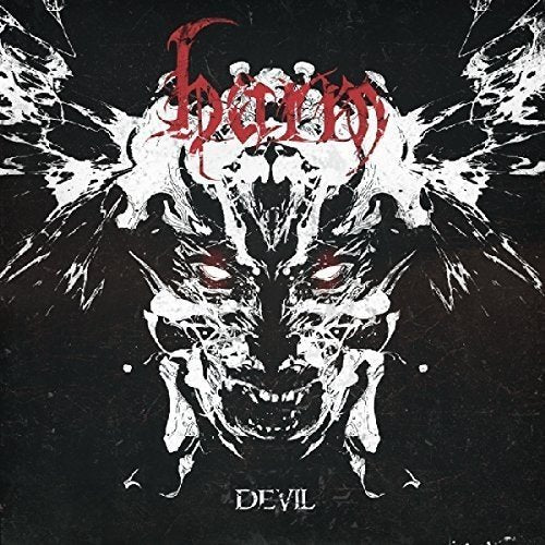 CD cover for "Devil" by Harm, featuring a distorted demonic face.