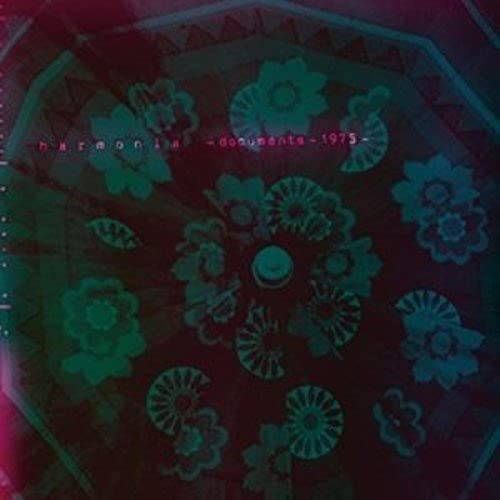 Harmonia “Documents 1975” vinyl record cover with floral patterns.