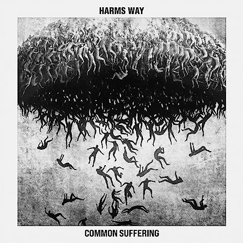 Harms Way "Common Suffering" CD cover: black and white figures falling.
