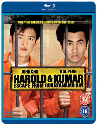 Blu-ray cover featuring John Cho and Kal Penn behind prison bars.