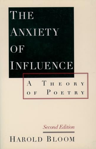 Book cover: "The Anxiety of Influence" by Harold Bloom, second edition.