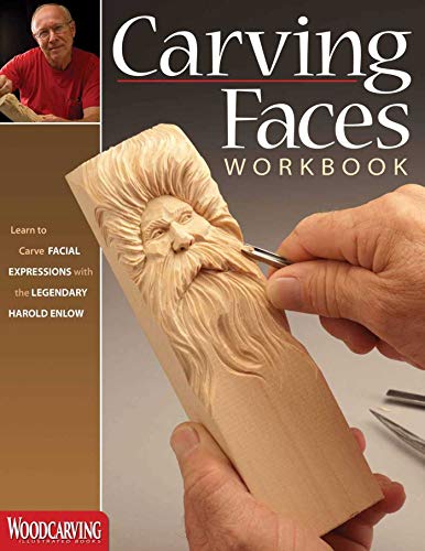 Book cover showing a hand carving a wooden face with a long beard.