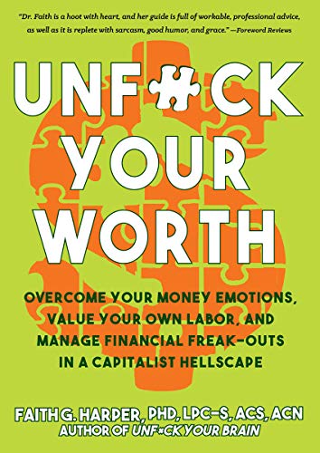Book cover with bold orange and white text on a lime green background.